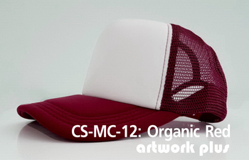 CAP SIMPLE- CS-MC-12, Organic red, หมวกตาข่าย, หมวกแก๊ปตาข่าย, หมวกแก๊ปสำเร็จรูป, หมวกแก๊ปพร้อมส่ง, หมวกแก๊ปราคาโรงงาน, หมวกตาข่ายสีเลือดหมู